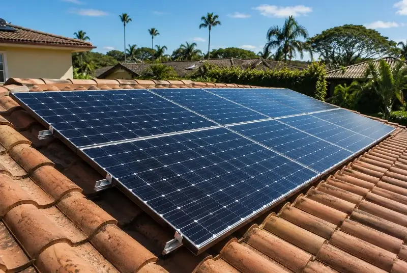 Installation de panneaux solaires à la Chapelle-Saint-Laud